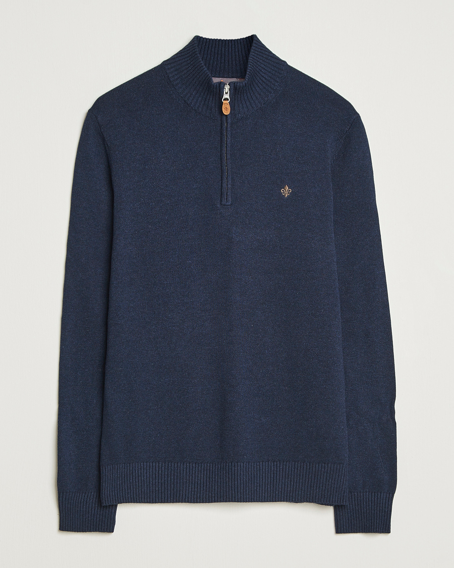Herre | Trøjer | Morris | Darmon Half Zip Blue