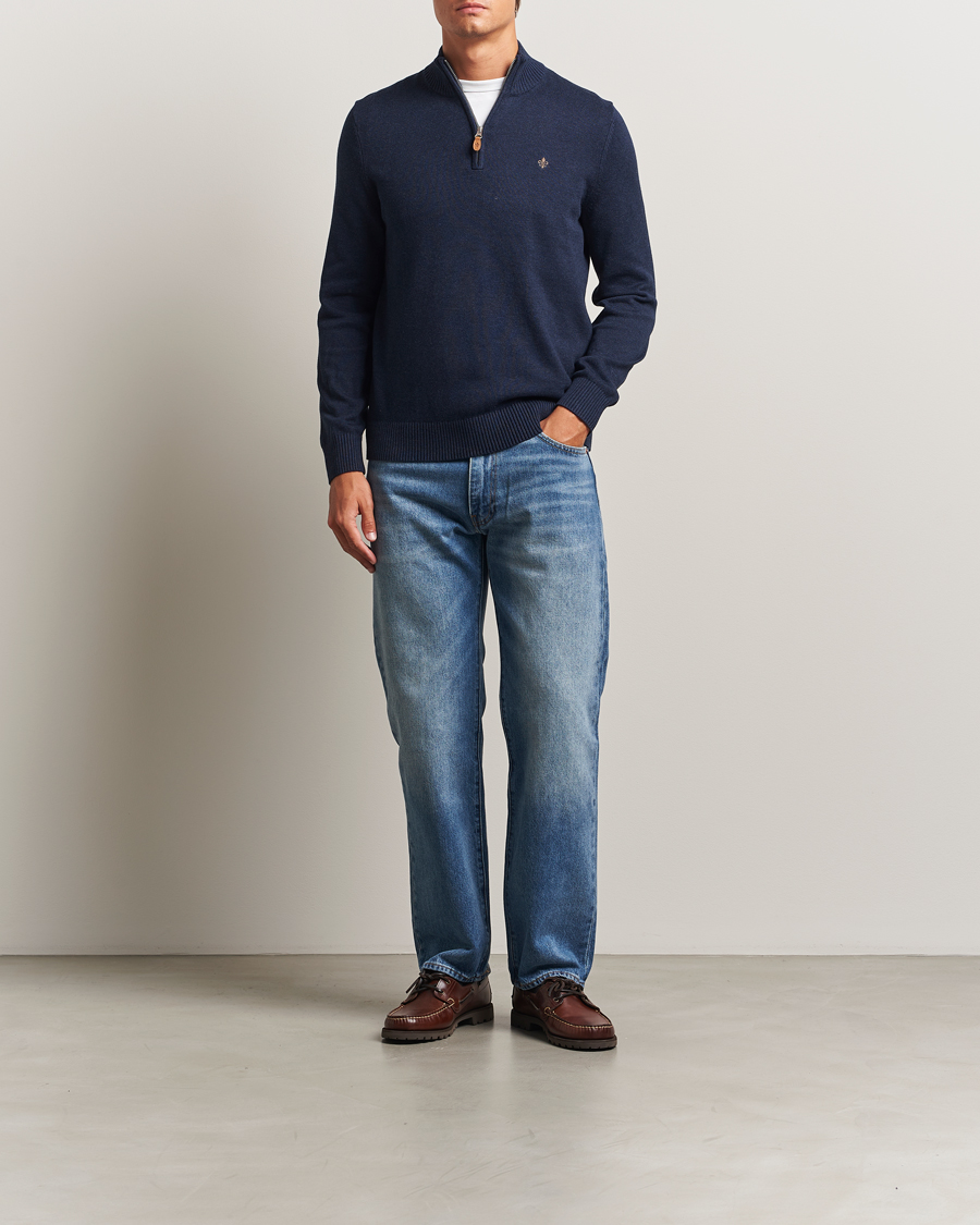 Herre | Trøjer | Morris | Darmon Half Zip Blue