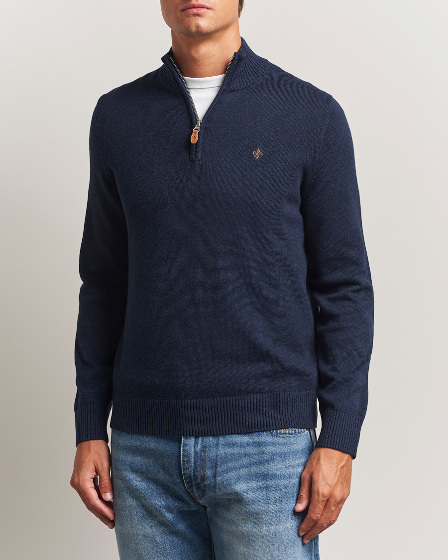 Herre | Trøjer | Morris | Darmon Half Zip Blue