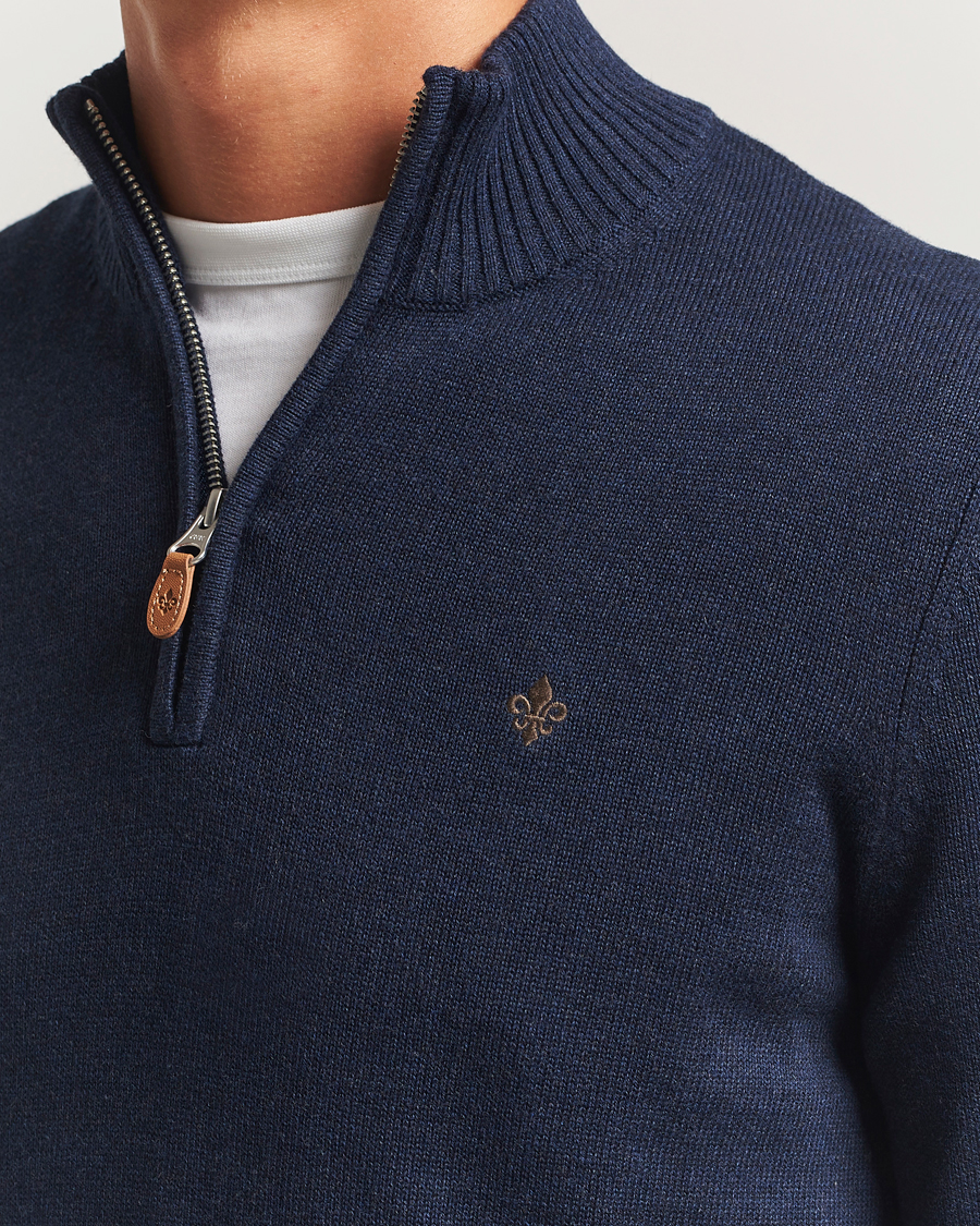 Herre | Trøjer | Morris | Darmon Half Zip Blue
