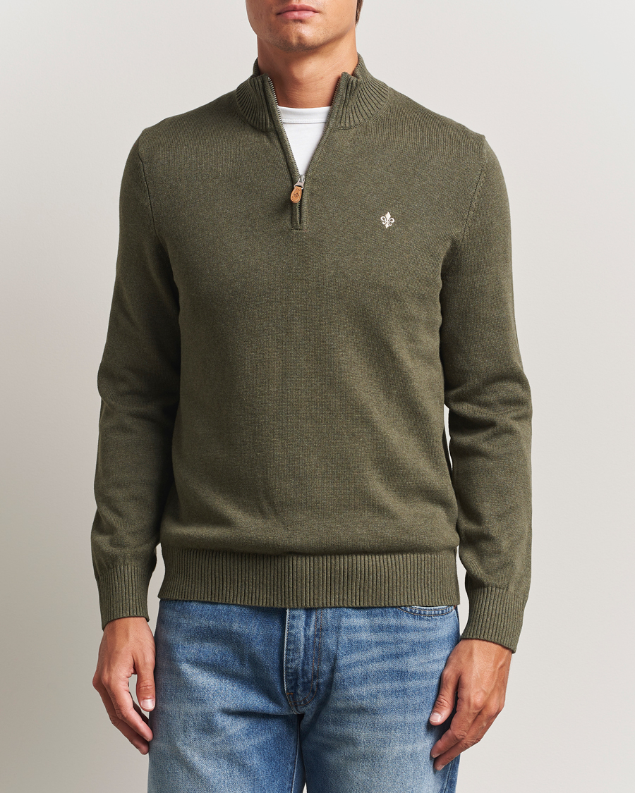Herre | Trøjer | Morris | Darmon Half Zip Olive