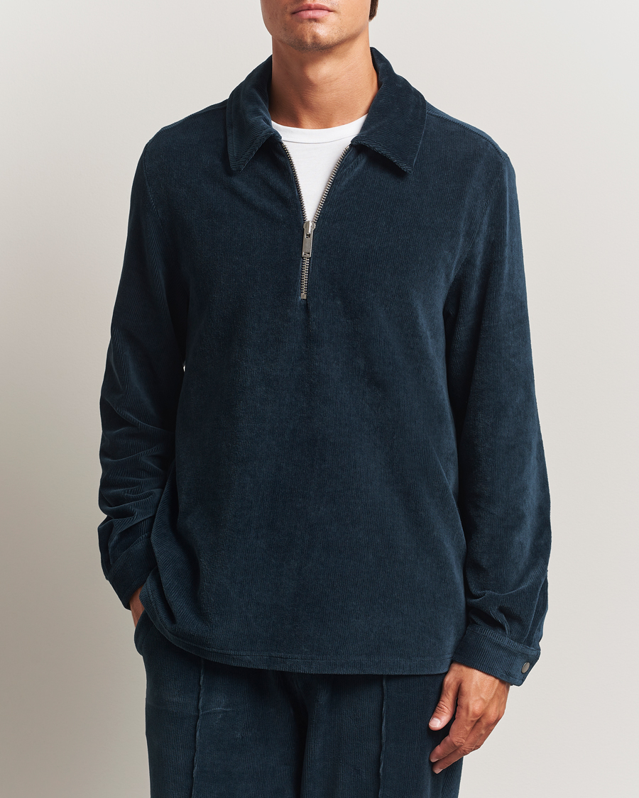 Herre | Trøjer | OAS | Savvy Half Zip Dark Blue
