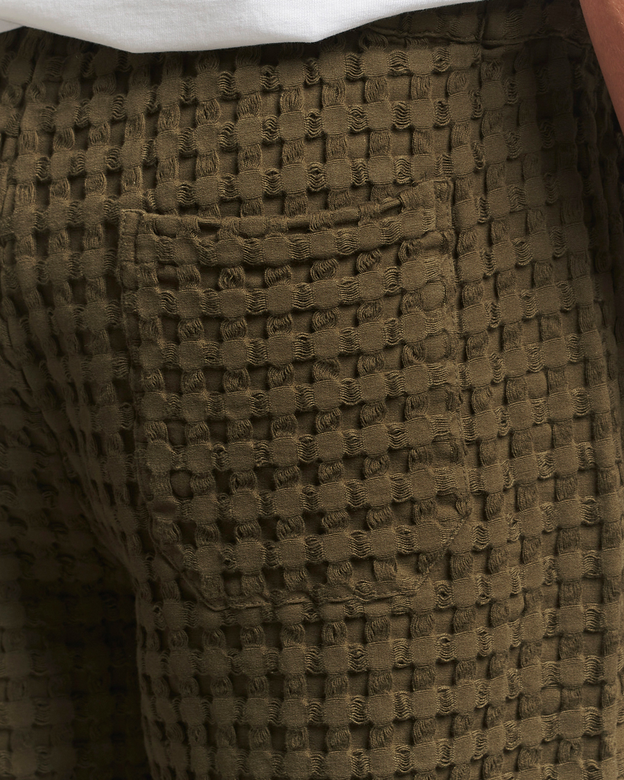 Herre | Bukser | OAS | Turtle Ayora Waffle Pants Dark Green