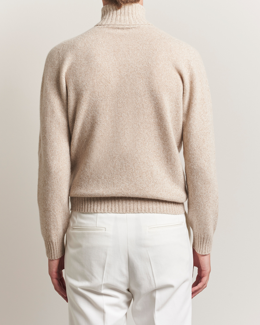 Herre | Trøjer | Altea | Wool/Cashmere Rollneck Beige Melange