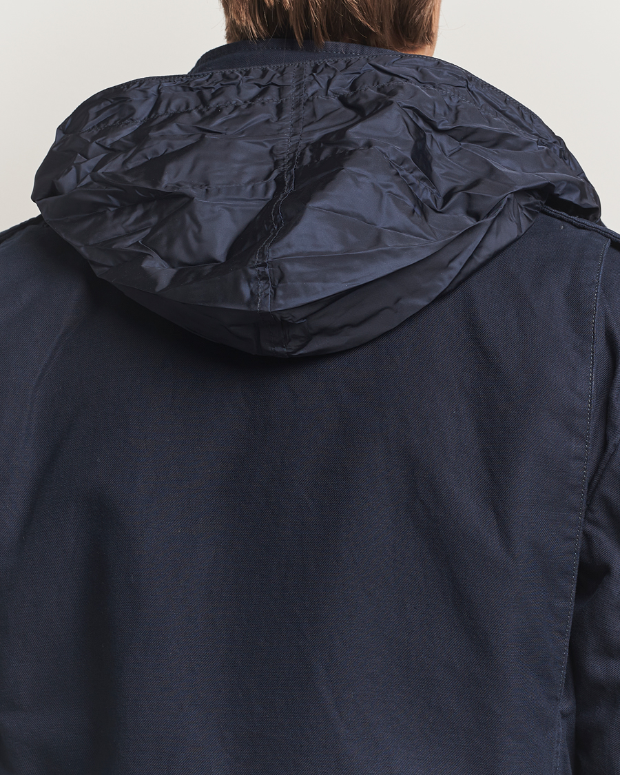 Herre | Jakker | Aspesi | Lined Cotton Field Jacket Navy