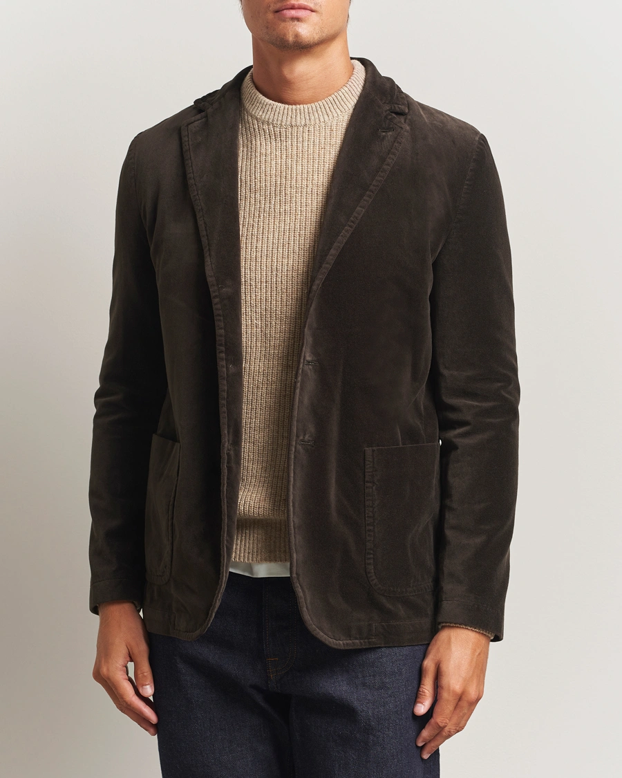 Herre | Blazere & jakker | Aspesi | Soft Velvet Blazer Dark Brown