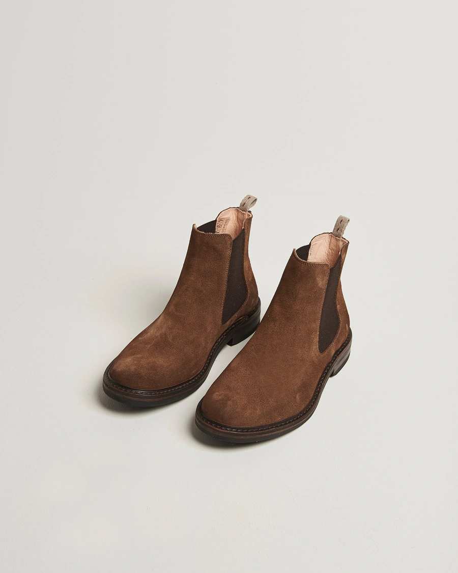 Herre | Støvler | Astorflex | Bitflex Dainite Chelsea Boot Dark Khaki Suede