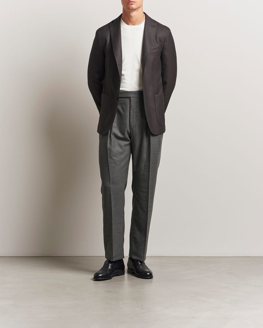 Herre | Blazere & jakker | Boglioli | K Jacket Wool Hopsack Blazer Dark Brown