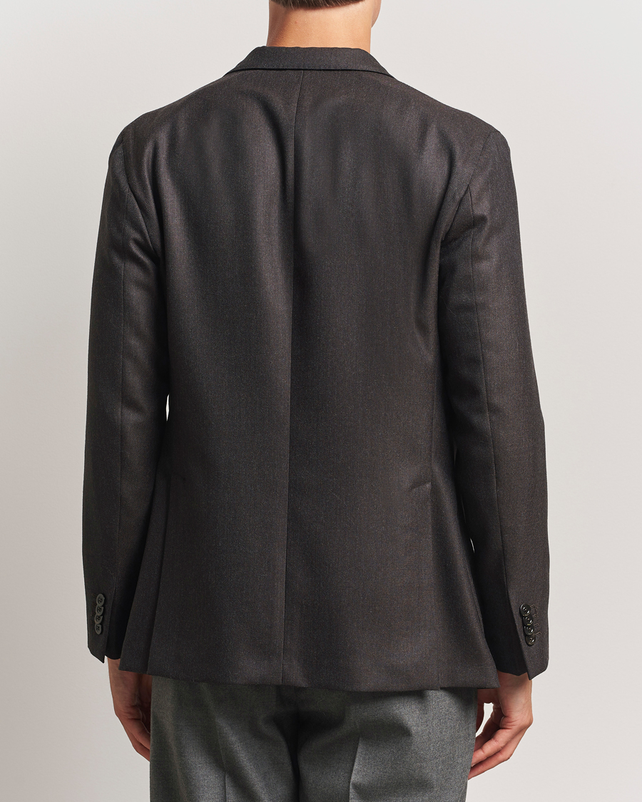 Herre | Blazere & jakker | Boglioli | K Jacket Wool Hopsack Blazer Dark Brown