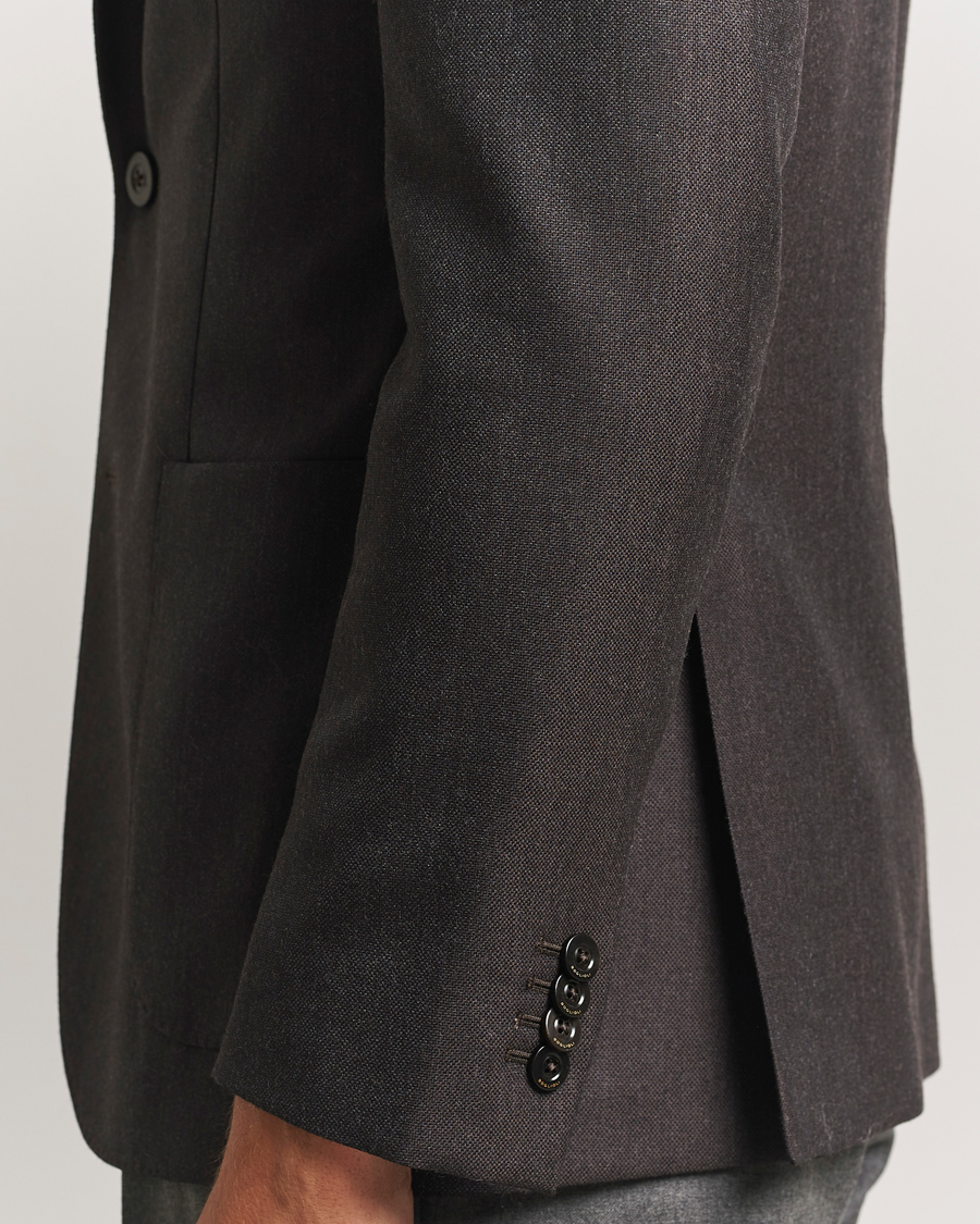 Herre | Blazere & jakker | Boglioli | K Jacket Wool Hopsack Blazer Dark Brown