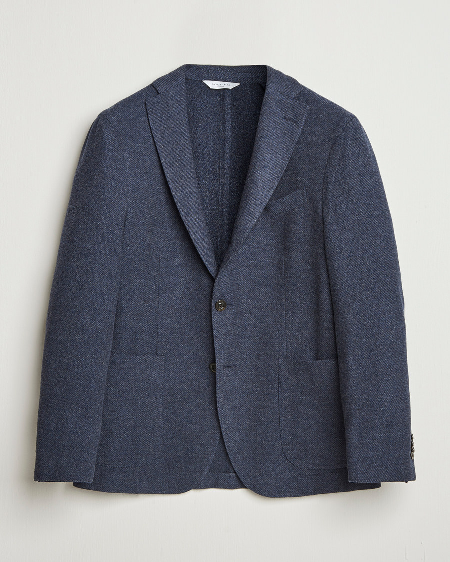 Herre | Blazere & jakker | Boglioli | K Jacket Cashmere/Wool Twill Blazer Dark Blue