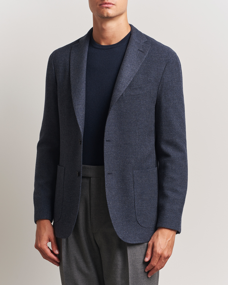 Herre | Blazere & jakker | Boglioli | K Jacket Cashmere/Wool Twill Blazer Dark Blue
