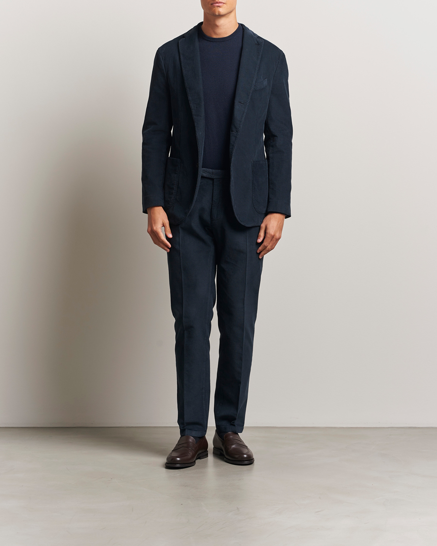 Herre | Jakkesæt | Boglioli | K Jacket Baby Corduroy Suit Navy