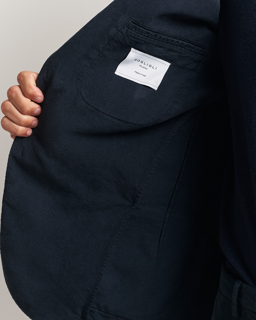 Herre | Jakkesæt | Boglioli | K Jacket Baby Corduroy Suit Navy