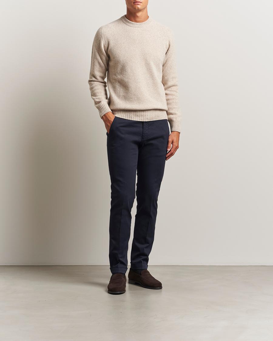Herre | Bukser | Briglia 1949 | Slim Fit Cotton Stretch Chino Navy