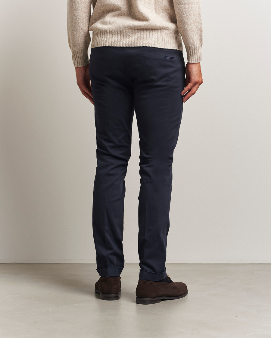 Herre | Bukser | Briglia 1949 | Slim Fit Cotton Stretch Chino Navy