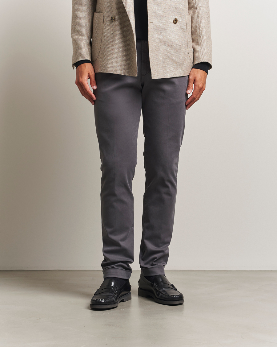 Herre | Bukser | Briglia 1949 | Slim Fit Cotton Stretch Chino Grey
