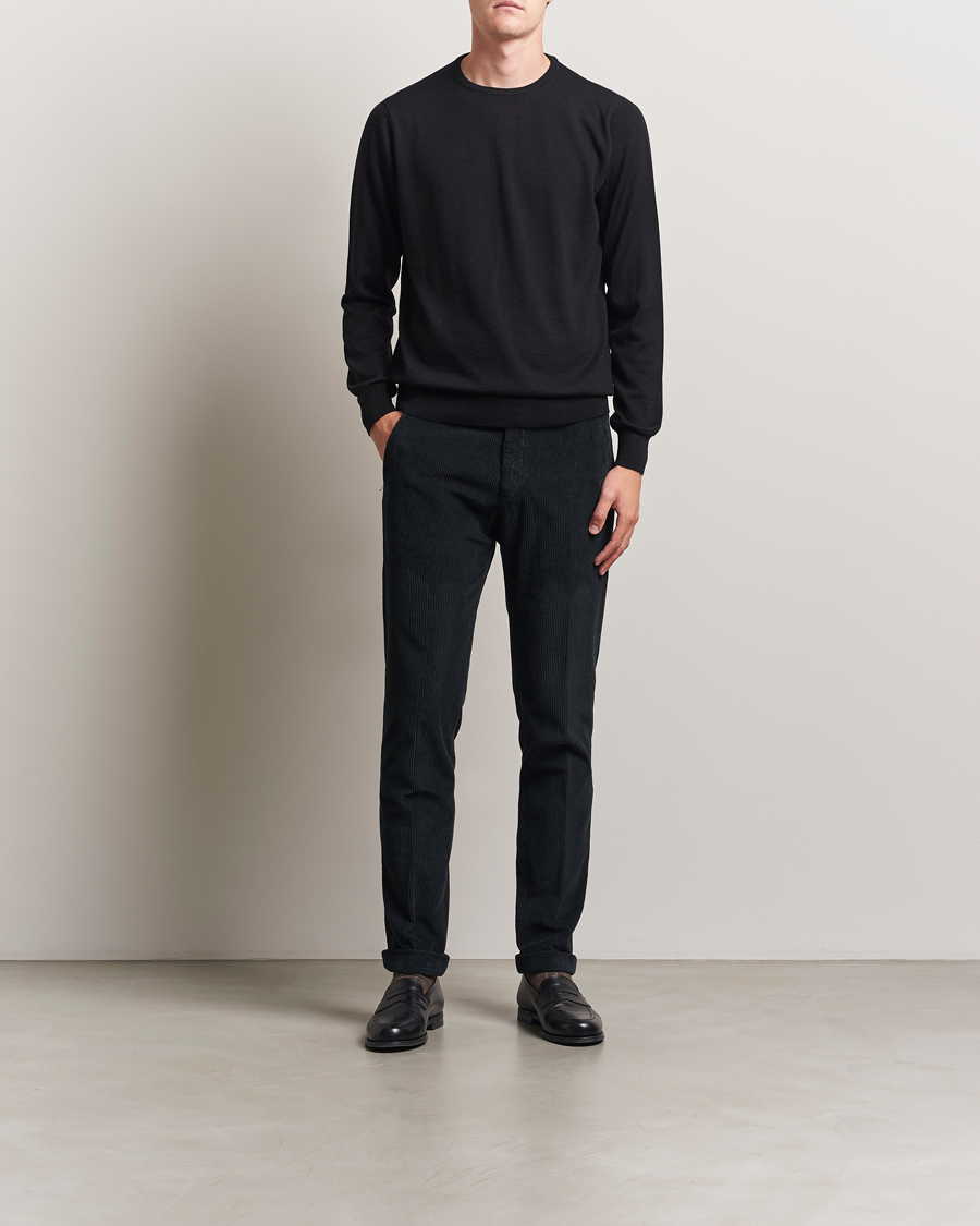 Herre | Bukser | Briglia 1949 | Slim Fit Corduroy Trousers Black