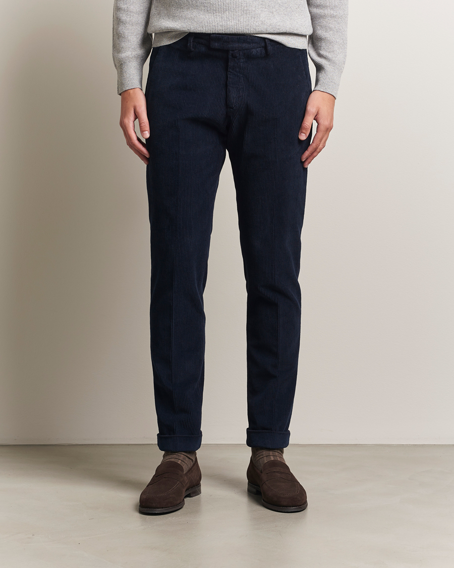 Herre | Bukser | Briglia 1949 | Slim Fit Corduroy Trousers Navy