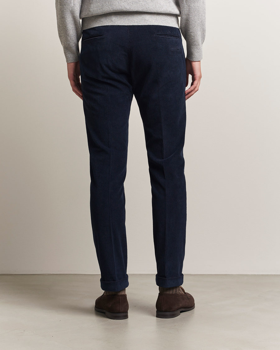 Herre | Bukser | Briglia 1949 | Slim Fit Corduroy Trousers Navy