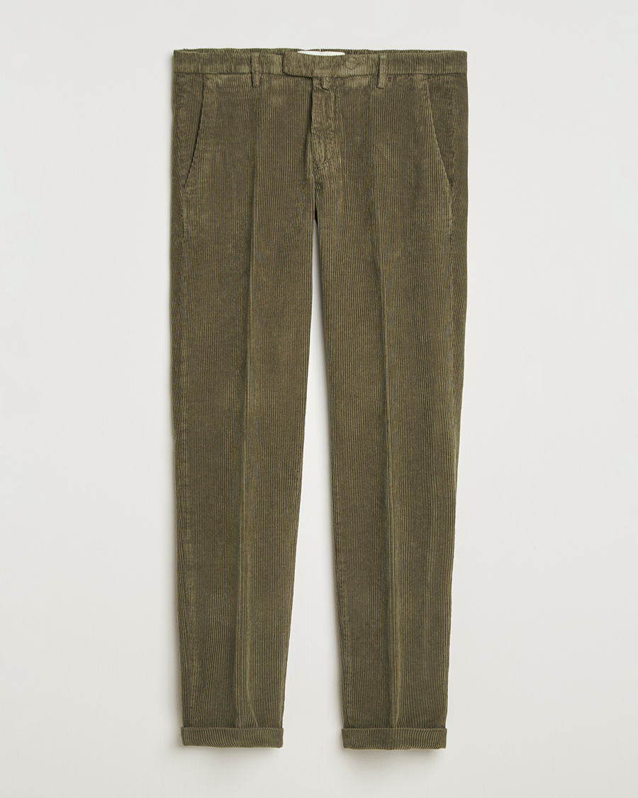 Herre | Bukser | Briglia 1949 | Slim Fit Corduroy Trousers Dark Green
