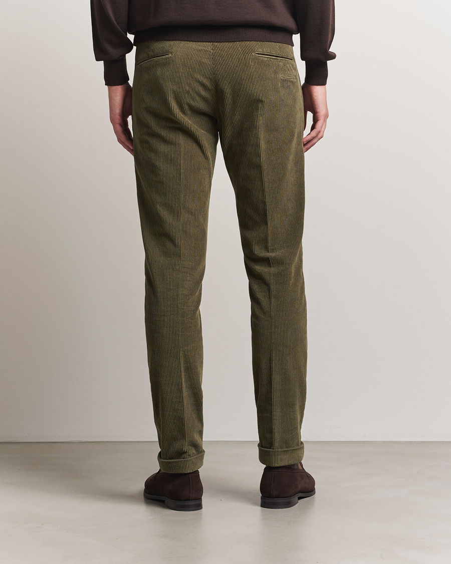 Herre | Bukser | Briglia 1949 | Slim Fit Corduroy Trousers Dark Green