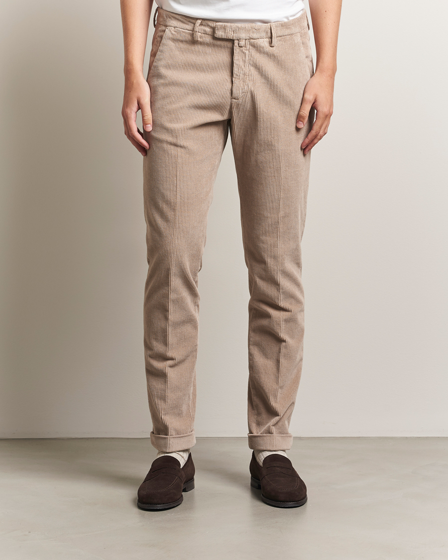 Herre | Bukser | Briglia 1949 | Slim Fit Corduroy Trousers Beige