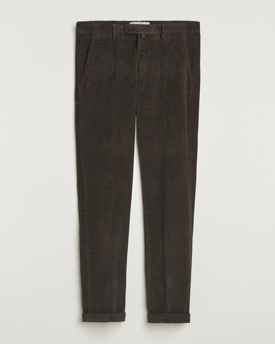 Herre | Bukser | Briglia 1949 | Slim Fit Corduroy Trousers Dark Brown