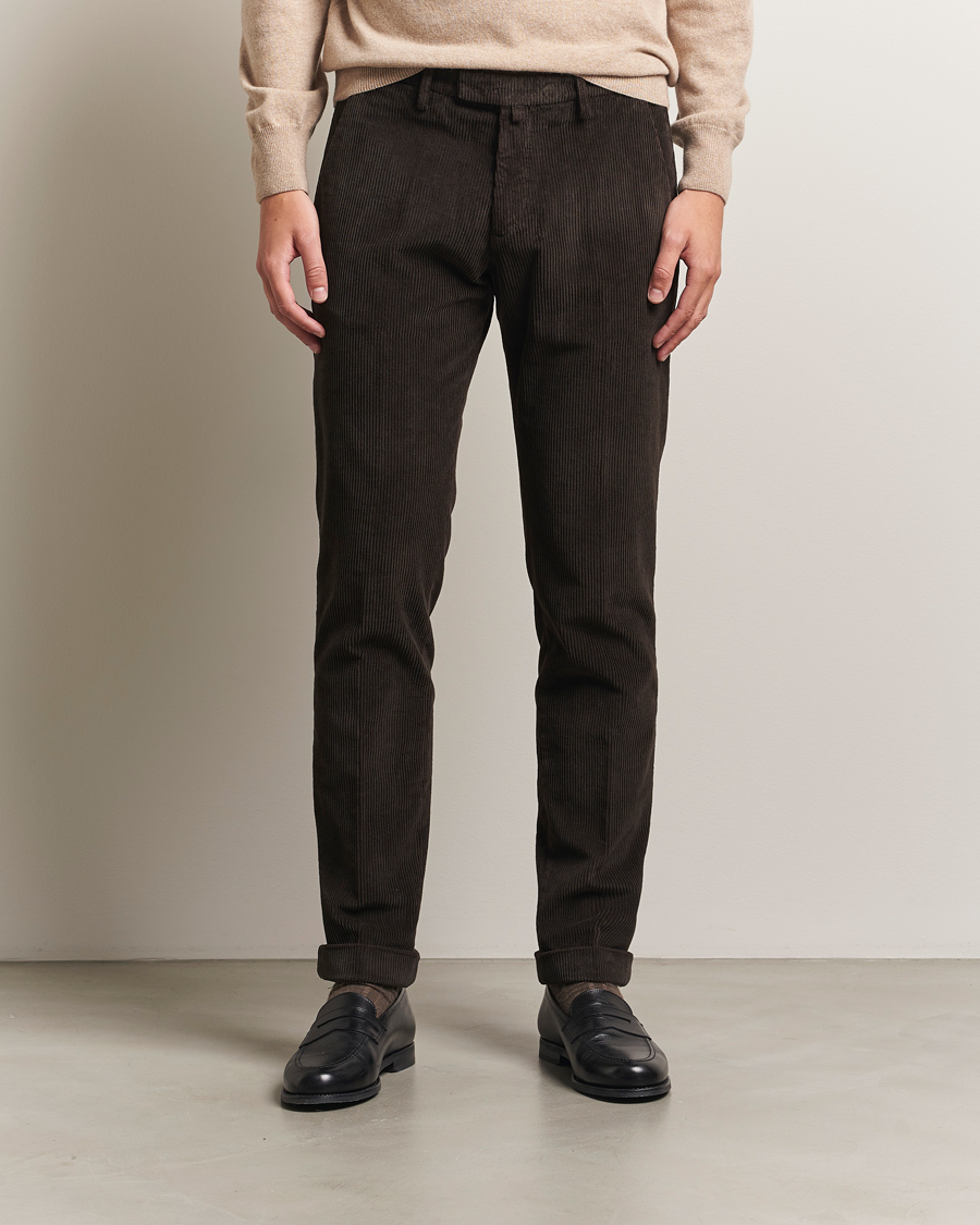Herre | Bukser | Briglia 1949 | Slim Fit Corduroy Trousers Dark Brown