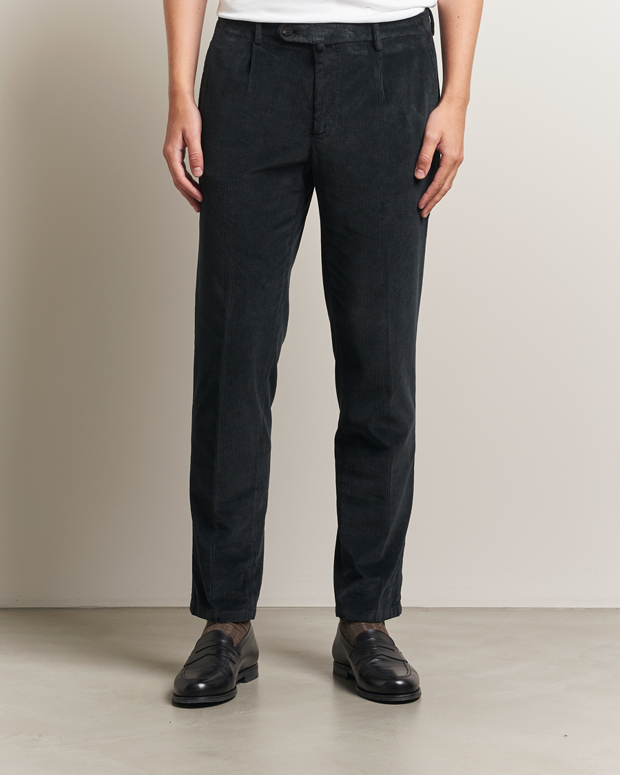 Herre | Bukser | Briglia 1949 | Easy Fit Corduroy Trousers Black