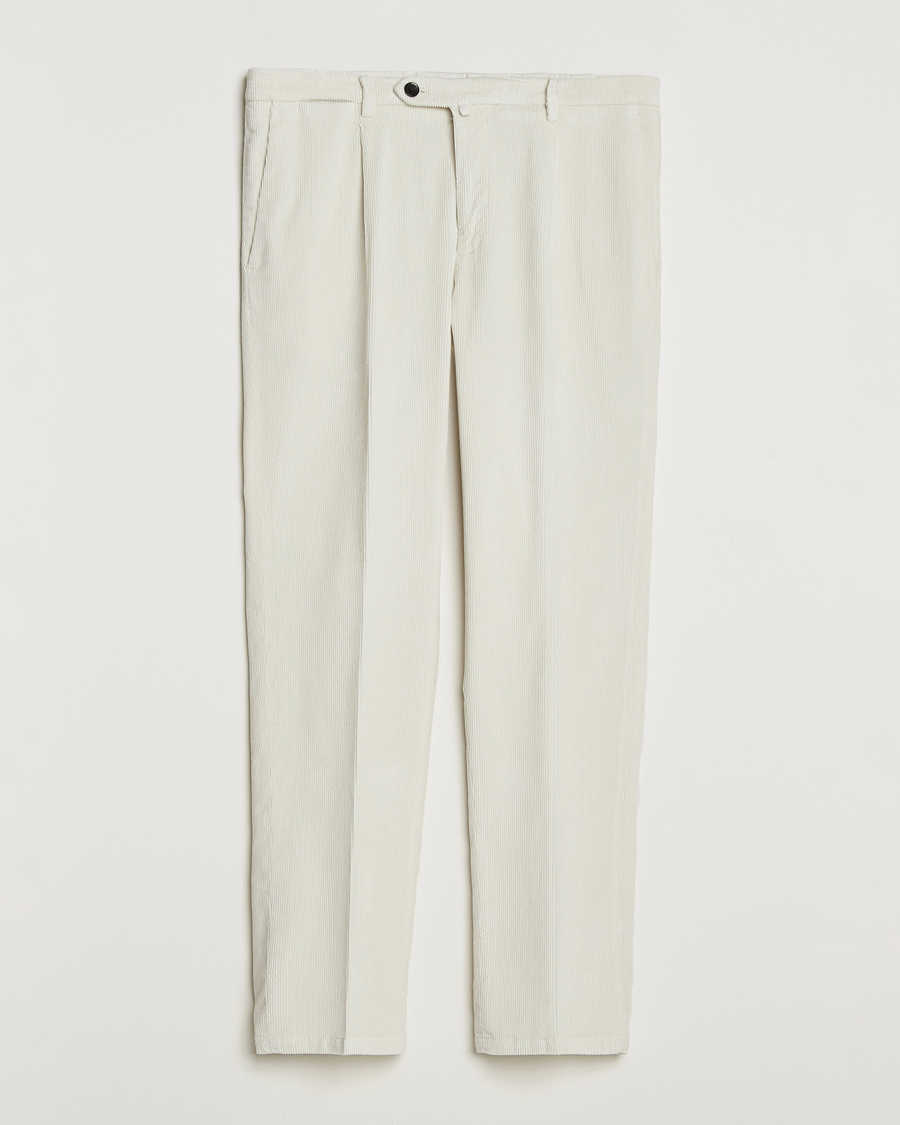 Herre | Bukser | Briglia 1949 | Easy Fit Corduroy Trousers Off White