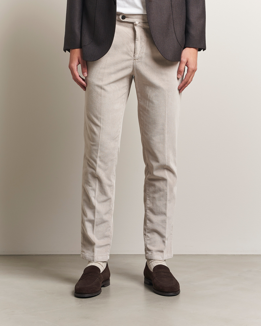 Herre | Bukser | Briglia 1949 | Easy Fit Corduroy Trousers Beige
