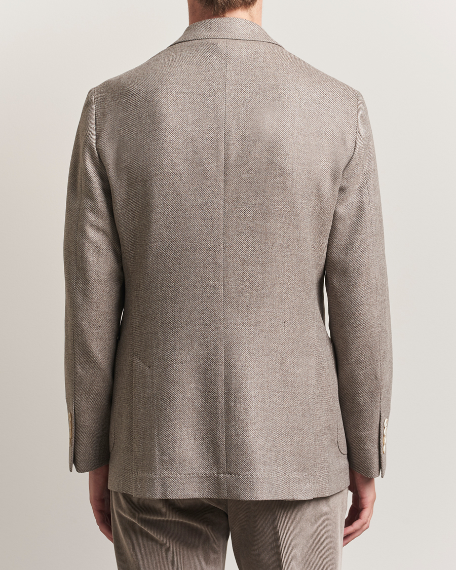 Herre | Blazere & jakker | Brunello Cucinelli | Single Breasted Wool/Cashmere Twill Blazer Beige