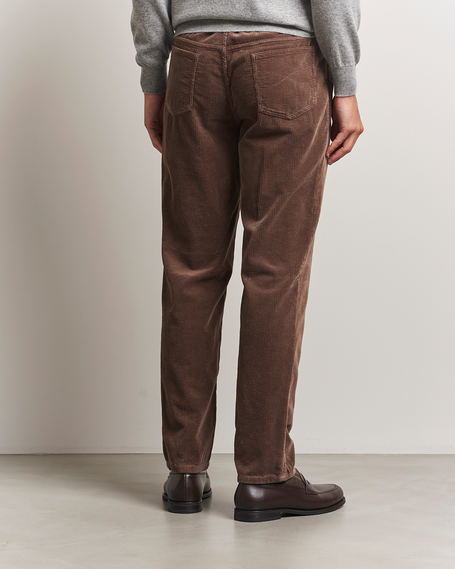 Herre | Bukser | Brunello Cucinelli | Leisure Fit Corduroy 5-Pocket Pants Taupe