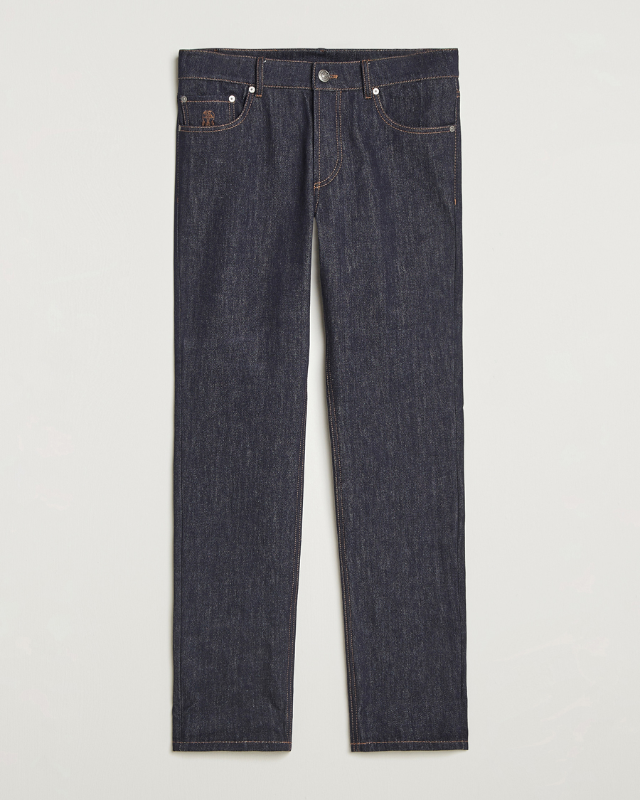 Herre | Jeans | Brunello Cucinelli | Traditional Fit Jeans Dark Indigo