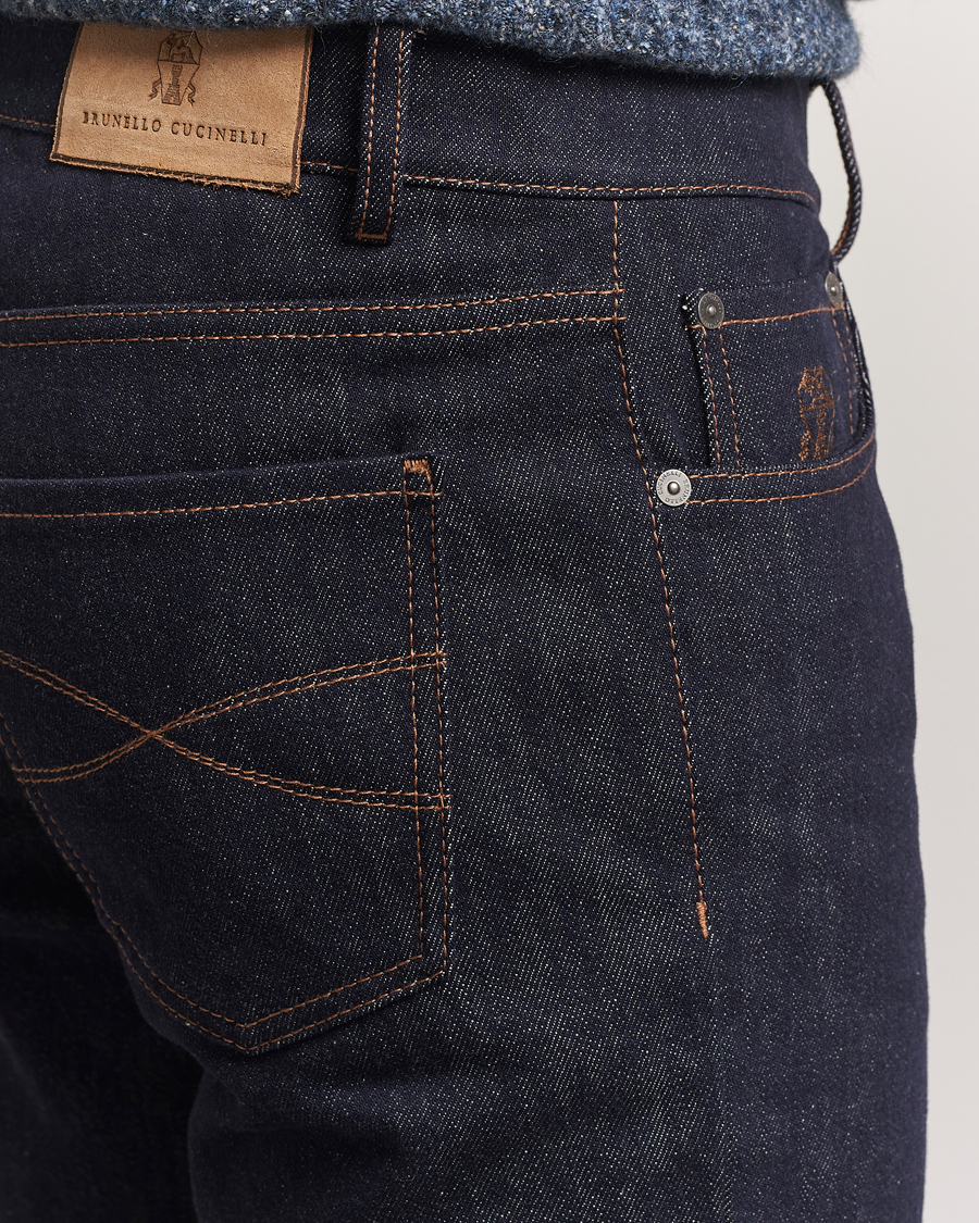 Herre | Jeans | Brunello Cucinelli | Traditional Fit Jeans Dark Indigo