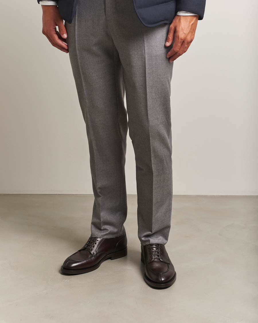 Herre | Trøjer | Brunello Cucinelli | Cashmere Rib Crew Neck Sweater Pearl Grey