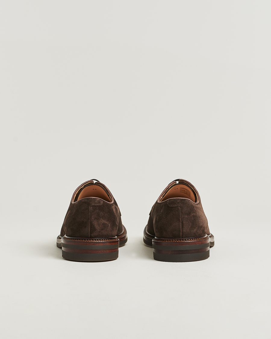 Herre | Derbys | Brunello Cucinelli | Plain Toe Derby Dark Brown Suede