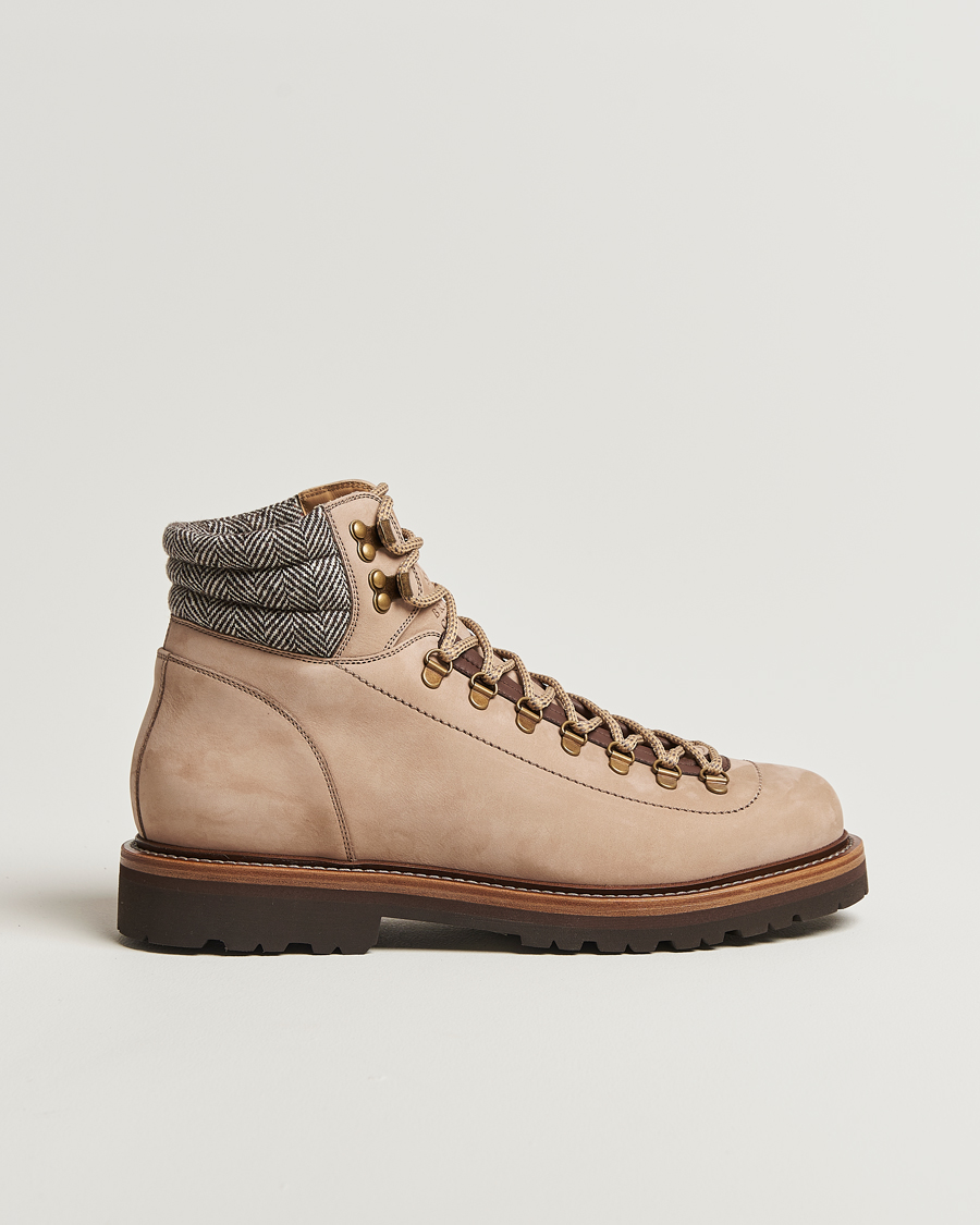 Herre | Støvler | Brunello Cucinelli | Winter Boots Beige Suede