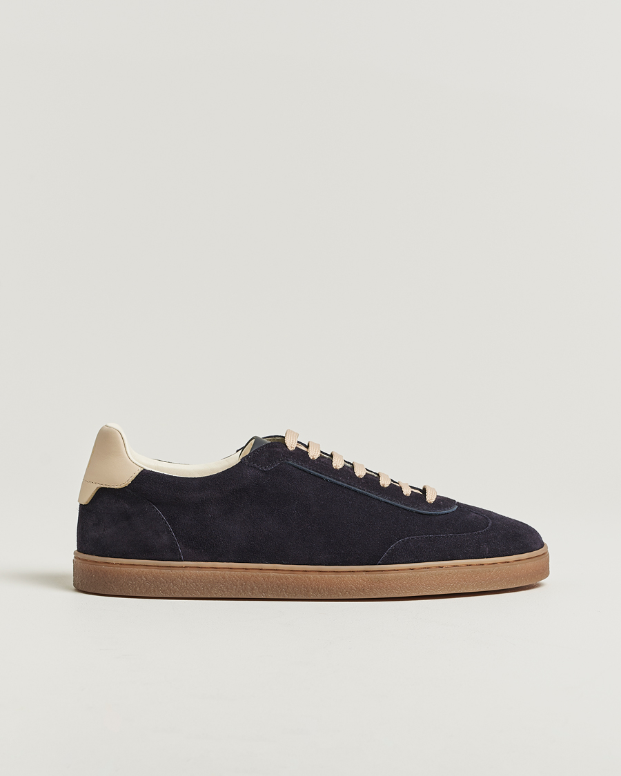 Herre | Sneakers | Brunello Cucinelli | Classic Sneakers Navy Suede