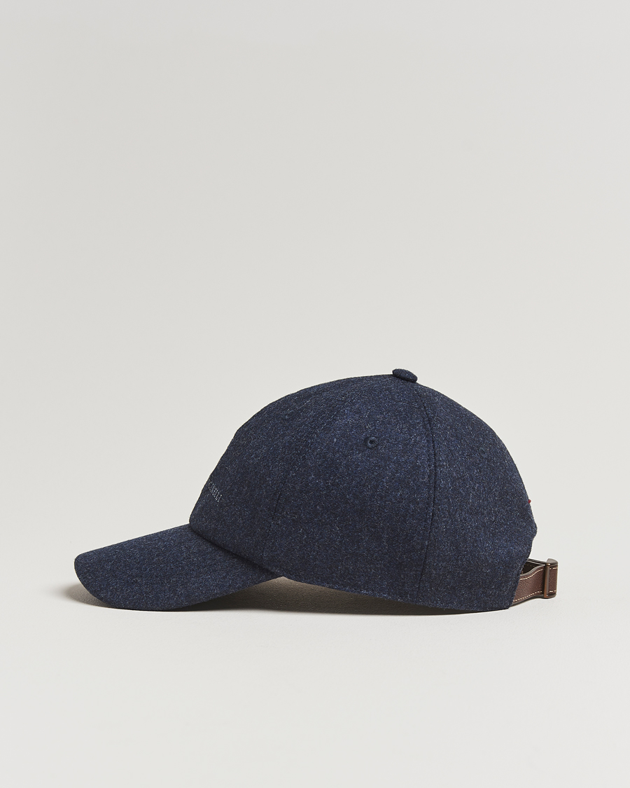 Herre | Hatte & kasketter | Brunello Cucinelli | Flannel Cap Navy