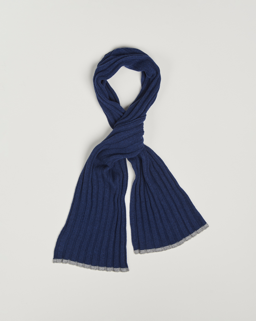 Herre | Halstørklæder | Brunello Cucinelli | Wool/Cashmere Scarf Navy