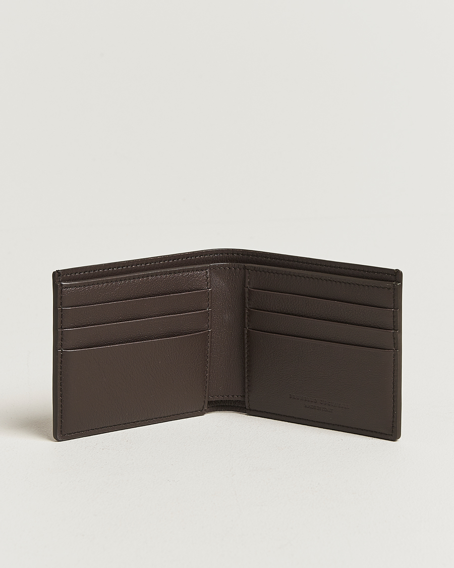 Herre | Punge | Brunello Cucinelli | Leather Wallet Dark Brown Calf