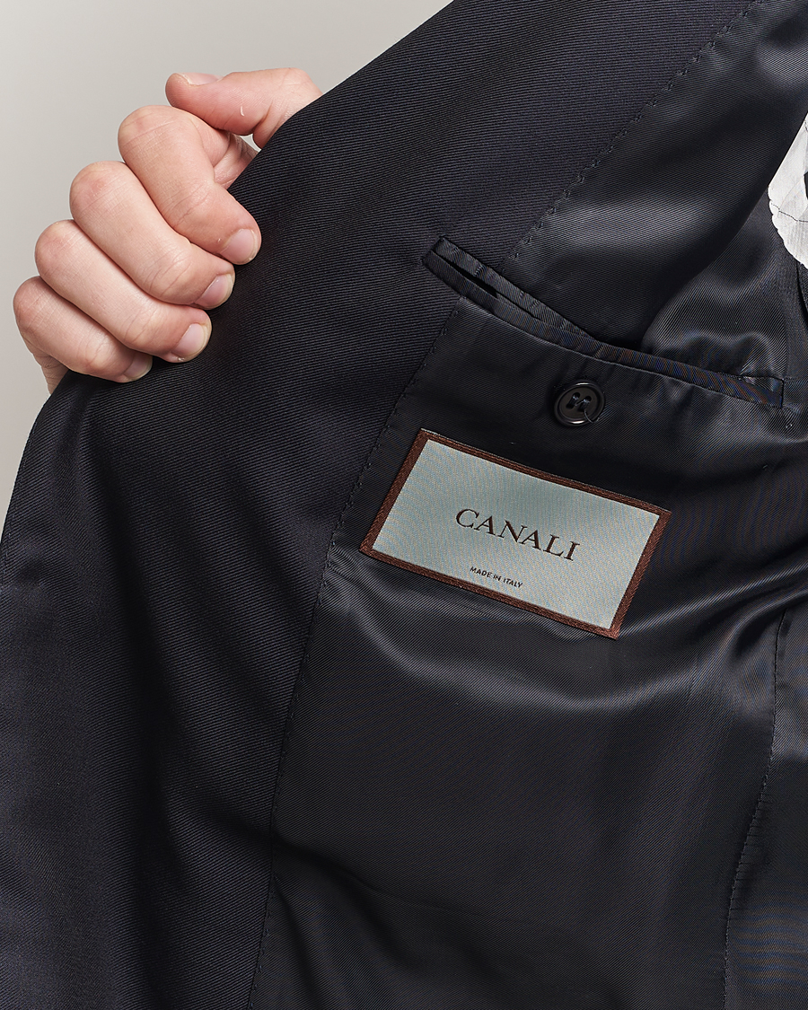 Herre | Jakkesæt | Canali | Capri Wool 130s Suit Dark Blue