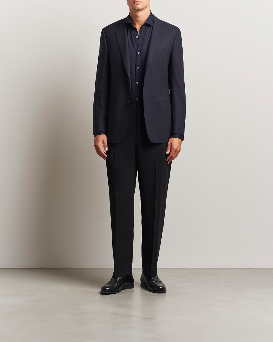 Herre | Blazere & jakker | Canali | Travel Wool Blazer Navy