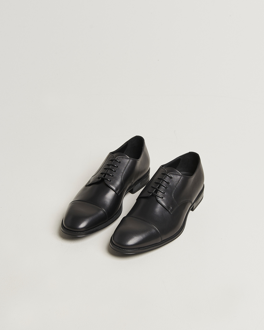 Herre | Derbys | Canali | Cap Toe Derby Black Calf