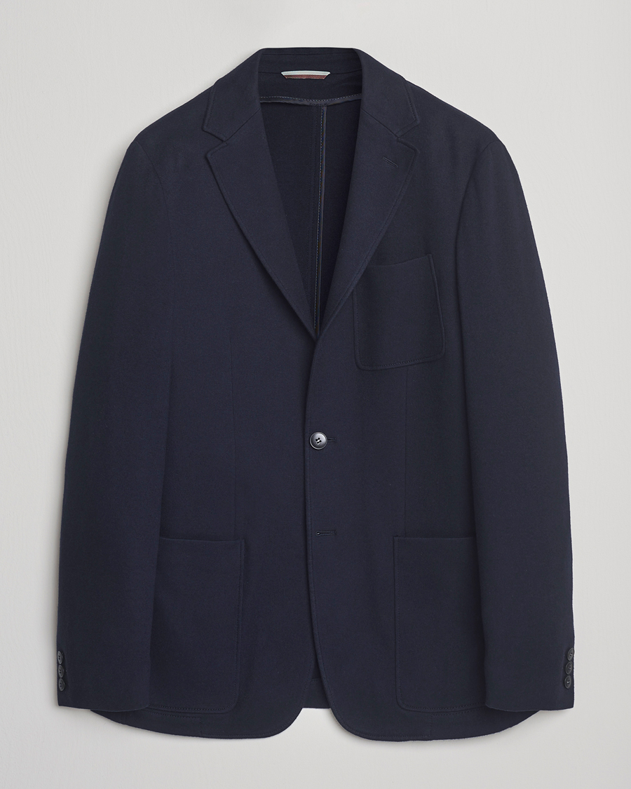 Herre | Blazere & jakker | Canali | Cotton/Cashmere Jersey Blazer Navy
