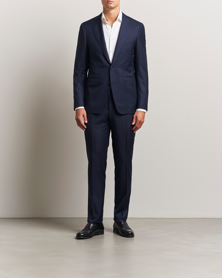 Herre | Jakkesæt | Canali | Capri Wool Suit Navy