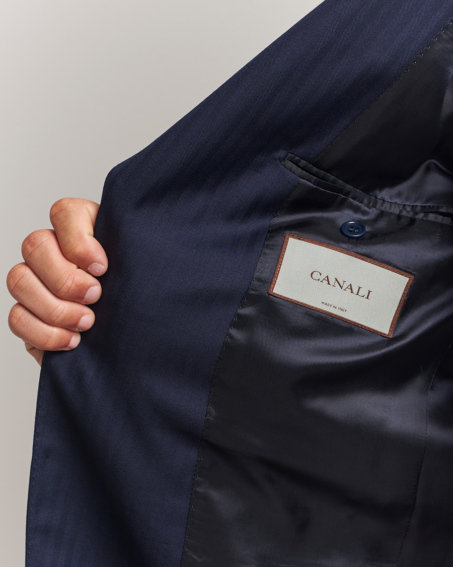 Herre | Jakkesæt | Canali | Capri Wool Suit Navy