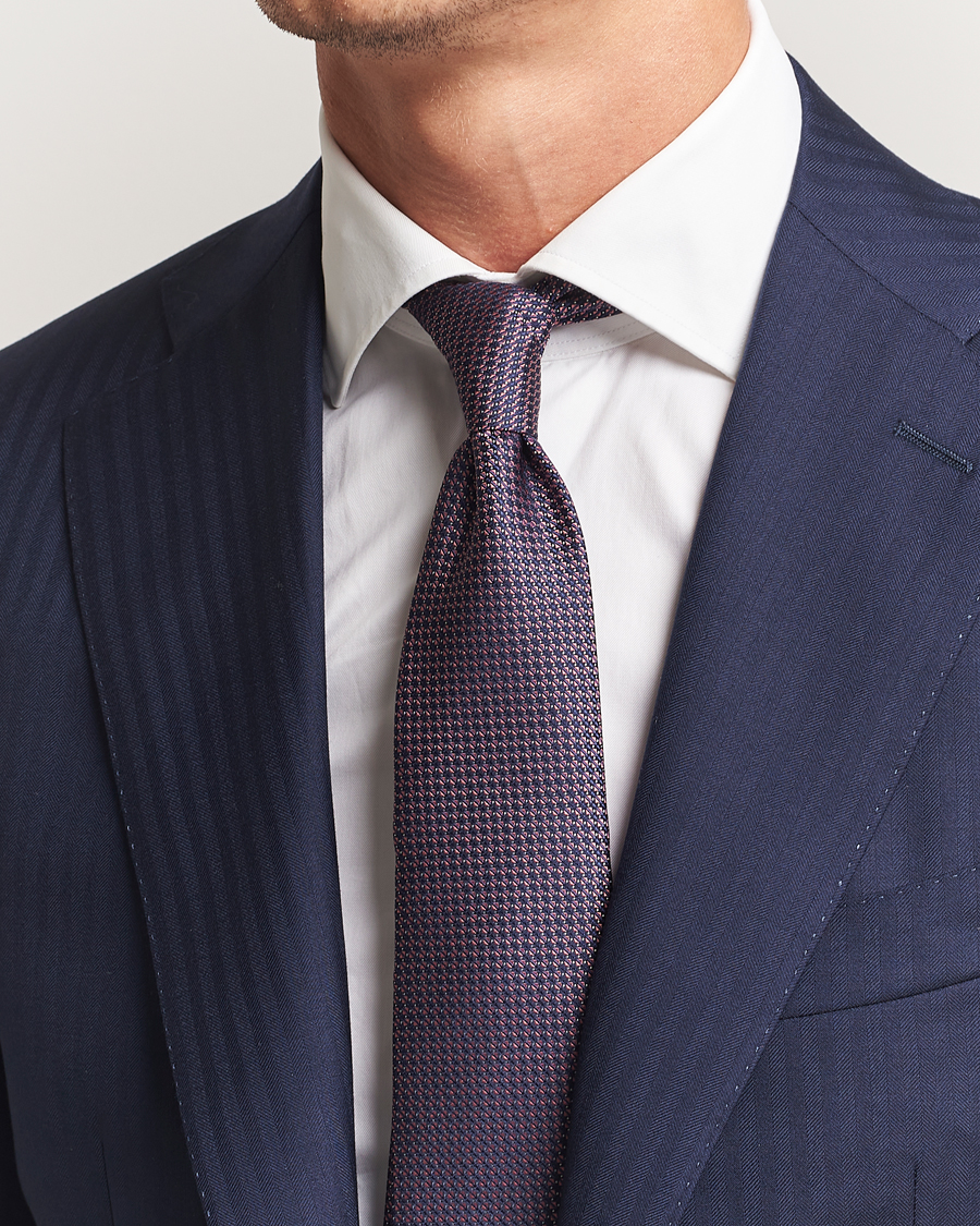 Herre | Slips | Canali | 5-Fold Silk Tie Pink